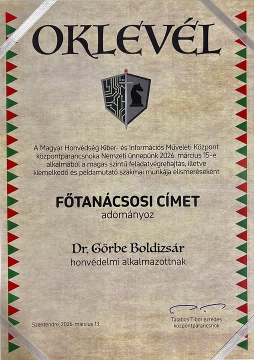 Read more about the article Szakmai elismerés